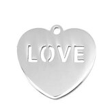 DR1291 Ocelový přívěšek srdce