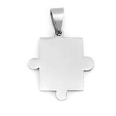 DR1189-P Ocelový přívěšek - destička puzzle pravé