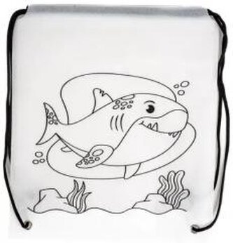 Worek szkolny do malowania Tinting rekin