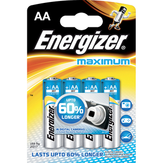 ENERGIZER LR6/4 MAXIMUM alkalická baterie, AA (R06), 4ks