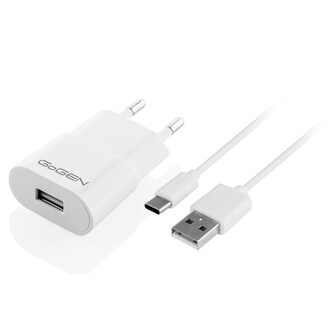 GoGEN ACH 103 CC,1x USB 1A (5W) + USB-C kabel 1m Nabíječka do sítě - bílá