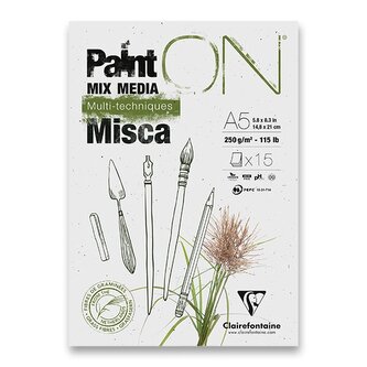 Blok Clairefontaine Paint On Misca - A5, 25 listů, 250 g