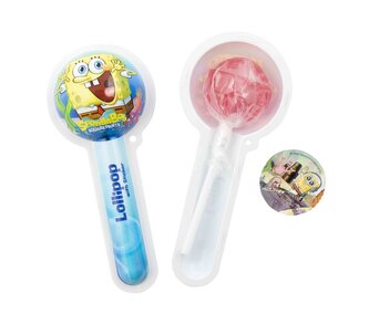 Sponge Bob Lollipop with Sticker / 12 ks