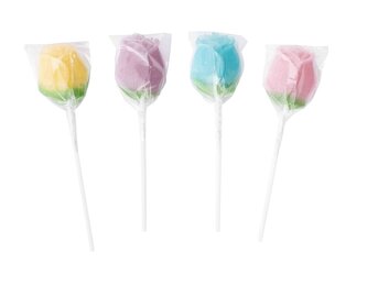 Sweet Rose Hard Lollipop / 48 ks