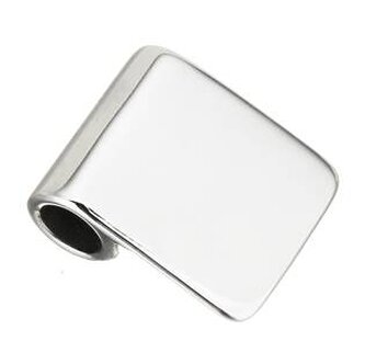 DR1287-M Ocelový přívěšek destička s otvorem