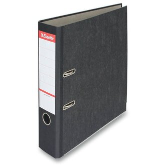 Pákový pořadač Esselte Mramor, A4, 75 mm - černý