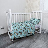 Dětské povlečení do postýlky Pejsek s kostí: 100x135 / 40x60