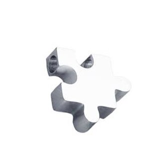 PP-1014-ST Drobný ocelový přívěšek - puzzle