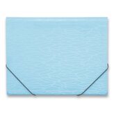 Tříchlopňové desky s gumou Foldermate Nest Pastel, A4 - modrá