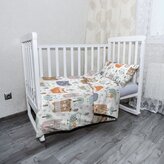 Dětské povlečení do postýlky Animovaná lesní zvířátka: 120x90 / 40x60