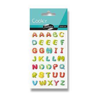 Samolepky Maildor 3D Cooky - Abeceda