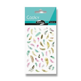 Samolepky Maildor 3D Cooky - Peříčka