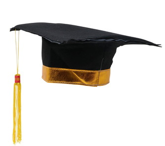 Fiestas Guirca Klobouk absolvent se žlutým střapcem