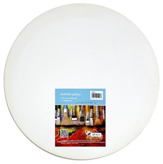 Plátno kulaté průměr 50 cm, 380 g/m2, 100% bavlna, 3x šepsováno