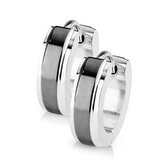 OPN1209-K Ocelové náušnice - kroužky černé