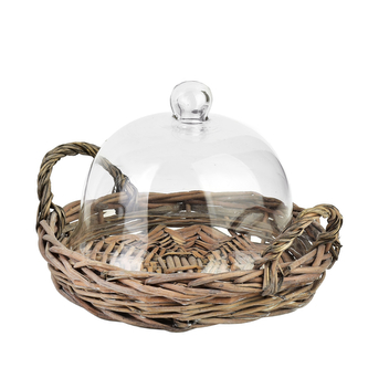 GUSTAV Taca ze szklaną pokrywą