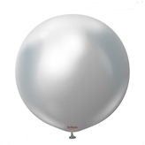 Balonek chromový stříbrný, Mirror Silver – 90 cm/36"