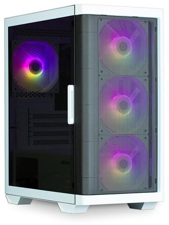 Zalman skříň M4 White miniT 4x 120mm ARBG fan 2xUSB 3.0 USB-C tvrzené sklo bílá Zalman skříň M4 White miniT 4x 120mm ARBG fan 2xUSB 3.0 USB-C tvrzené sklo bílá