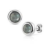 NB014-06 Ocelové náušnice Shimmer Stone 6mm