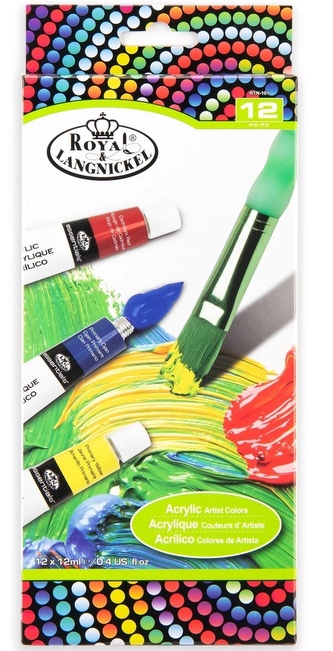 Akrylové barvy 12ml x 12 ks ROYAL and LANGNICKEL
