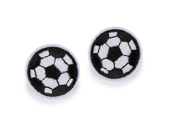 Nažehlovačka fotbalový míč - 10 ks - 1 bílá černá