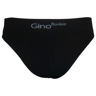 Pánské bezešvé slipy Gino bamboo black (51003) XL