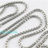 OPE1314-028-55 Ocelový řetízek čtvercový, tl. 2,8 mm, délka 55 cm