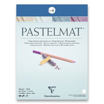 Blok Clairefontaine Pastelmat No.4 - 18 x 24 cm, 12 listů, 360 g