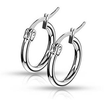 OPN1197-15 Ocelové náušnice - kruhy 15 mm