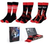 Set 3 párů pánských ponožek Netflix|Stranger Things: Postavy a nápisy (velikost EU 38-45)