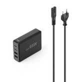 Hama USB nabíjecí stanice GaN, 2x USB-C PD, 2x USB-A QC, 65 W