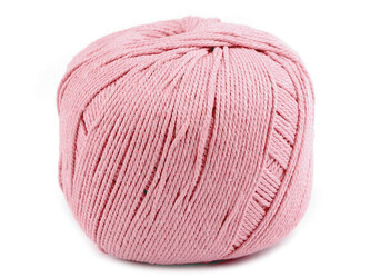 Bavlněná příze macrame Ø2-2,5 mm rozčesávací - 1 ks - 5 růžová sv. Bavlněná příze macrame Ø2-2,5 mm rozčesávací - 1 ks - 5 růžová sv.