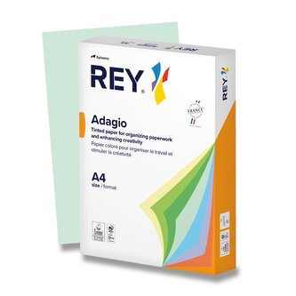 Barevný papír Rey Adagio, střední sytost, 500 listů - zelený