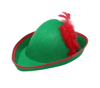 Fiestas Guirca Myslivecký klobouk s pírkem zelený