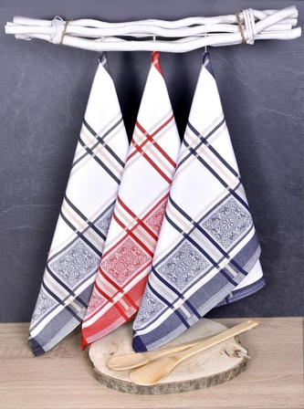 Luxusní kuchyňské utěrky, SOLE MIX Egyptská bavlna set 3 ks