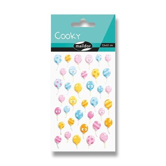 Samolepky Maildor 3D Cooky - Balónky