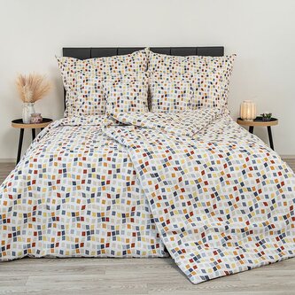 Prodloužené krepové povlečení 140x220, 70x90cm Mozaika