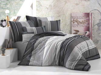 Prodloužené povlečení bavlna 140x220, 70x90cm Sorento black