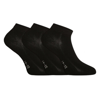 3PACK ponožky Gino bambusové černé (82005) M