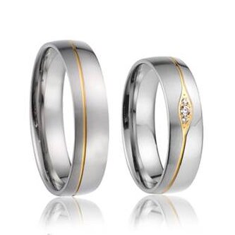 AN1019 AN1019 Snubní prsteny chirurgická ocel - pár