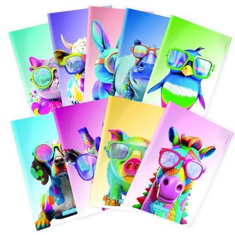 Sešit "Animal", A4+, linkovaný, 40+2 listů, žirafa, MITAMA 62733-90103