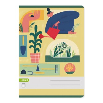 Papírny Brno - Školní sešit Premium 525 - A5, 20 listů, čtverečkovaný - 20 ks