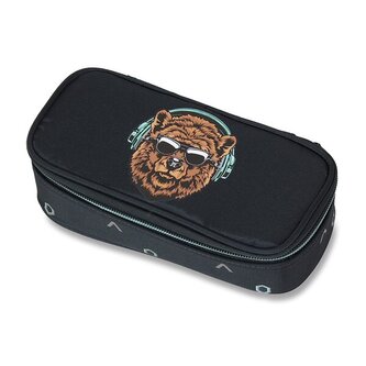 Penál WALKER Fame Bear Buddy Dark Grey