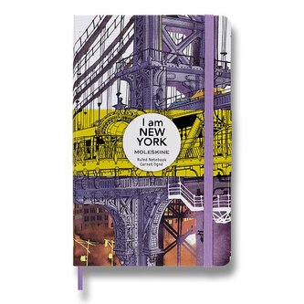 Zápisník Moleskine I am New York tvrdé desky - L, linkovaný