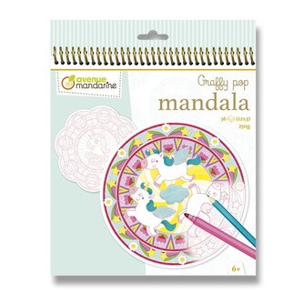 Omalovánky Avenue Mandarine Graffy Pop Mandala - Kouzla