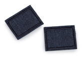 Nažehlovací záplaty pro opravy dírek jeans 3x4 cm - 10 ks - 3 modrá pařížská
