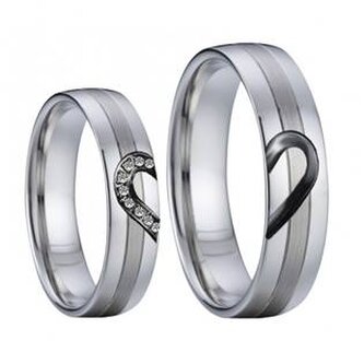 AN1029 AN1029 Snubní prsteny chirurgická ocel - pár