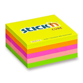Samolepicí bloček Hopax Stick’n Neon Notes - 76 × 76 mm, 400 listů