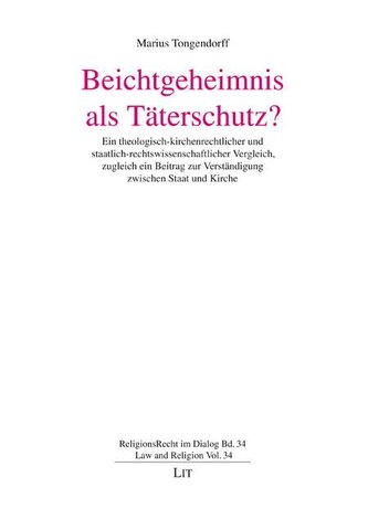 Beichtgeheimnis als Täterschutz?