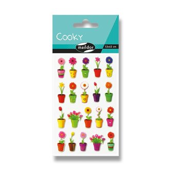Samolepky Maildor 3D Cooky - Pokojové květiny